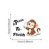 Cartoon Self-Adhesive Toilet Sticker Pvc Decoration Wall Sticker Funny Waterproof Bathroom Decal Home Decor
