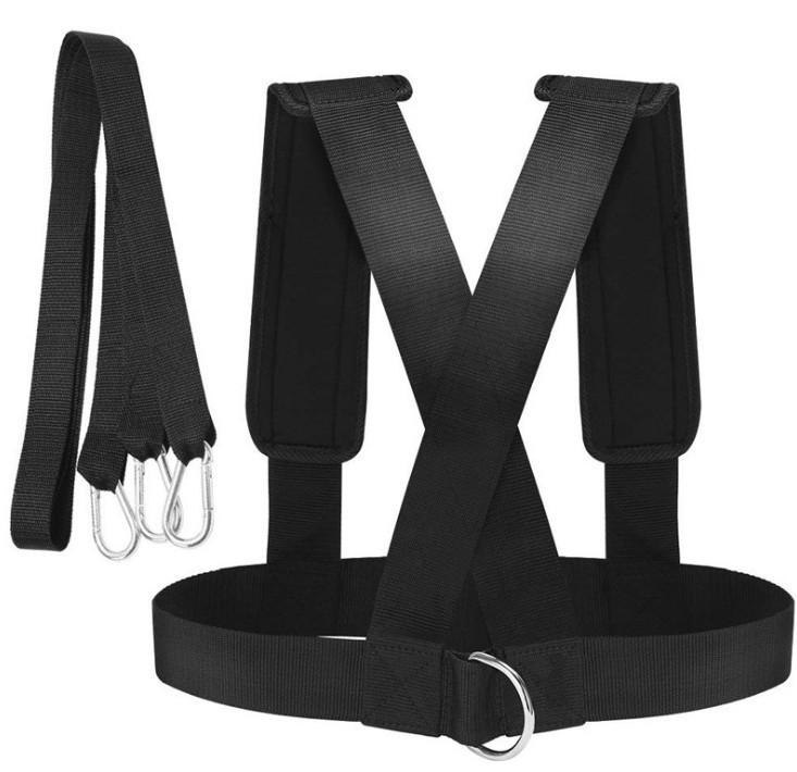Speed Resistance Sled Harness & Pulling Strap Vest for Fitness Training