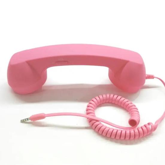 Retro Phone Handset with 3.5MM Socket Cellphone Smartphone Receiver with Microphone Speaker Universal Vintage Old Telephone Handset