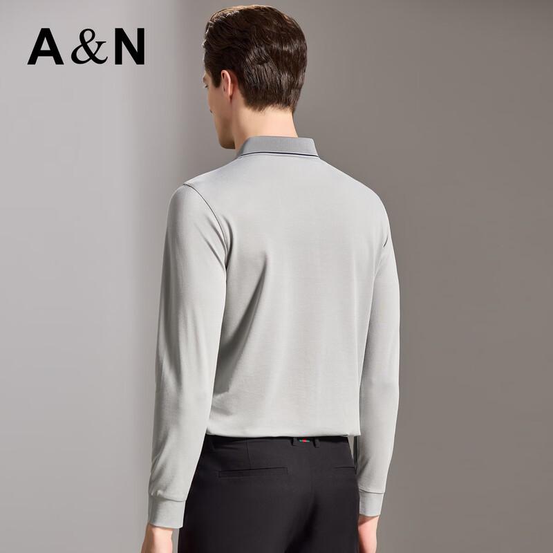 Antonio Men's Silk-Blend Long Sleeve Polo Shirt