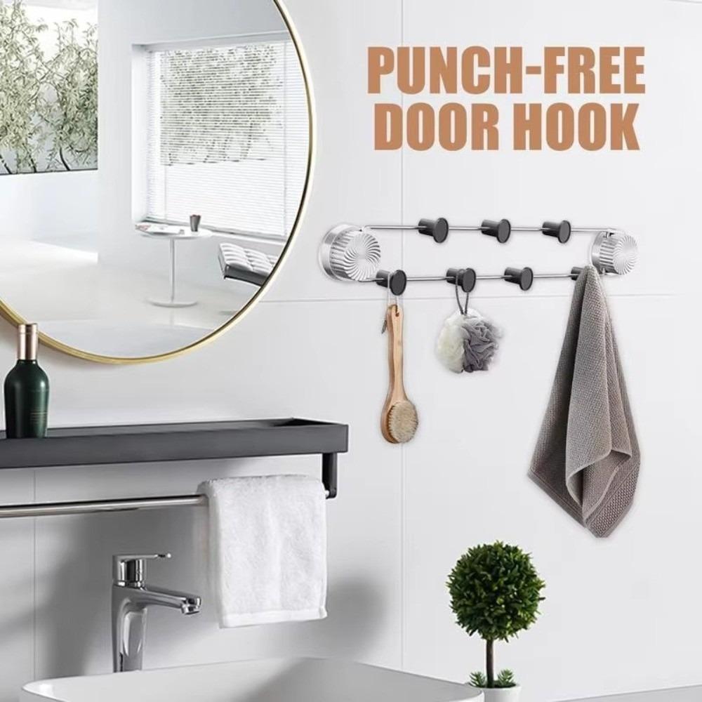 Strong Bearing Capacity Non-Marking Storage Hook 7 Hook No Punching Hook  Wall Mounted