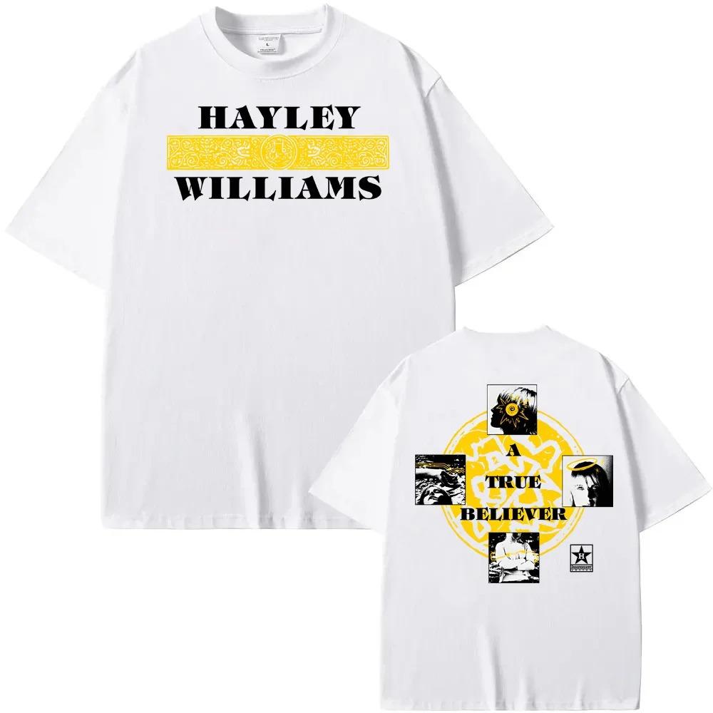 True Believer Ivory Tee Hayley Williams Summer NEW Sleeve High Quality Oneck Oversized Male Female Short Sleeves Casual tees