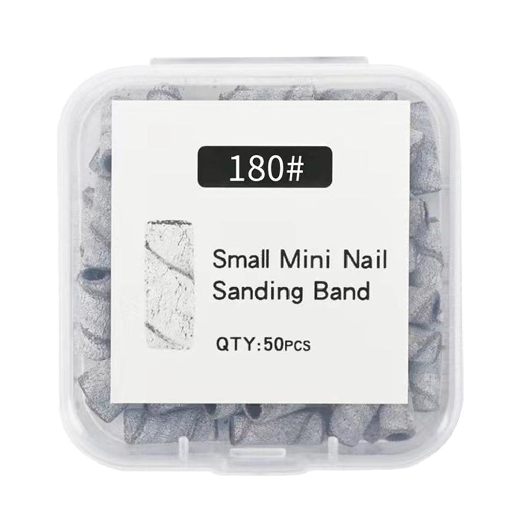 80/120/150/180/240Grit Nail Sanding Bands for Nail Drill Fine Grit Nail Sanding Bands Nail Drill Sanding Bit Manicure