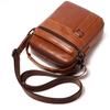 New Men's Leather Messenger Bag Mini Shoulder Bag 8-inch Trendy Men's Bag Retro First Layer Cowhide Handbag
