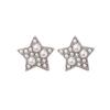 Korean Style Retro Women's Zinc Alloy and Imitation Pearl Star Stud Earrings