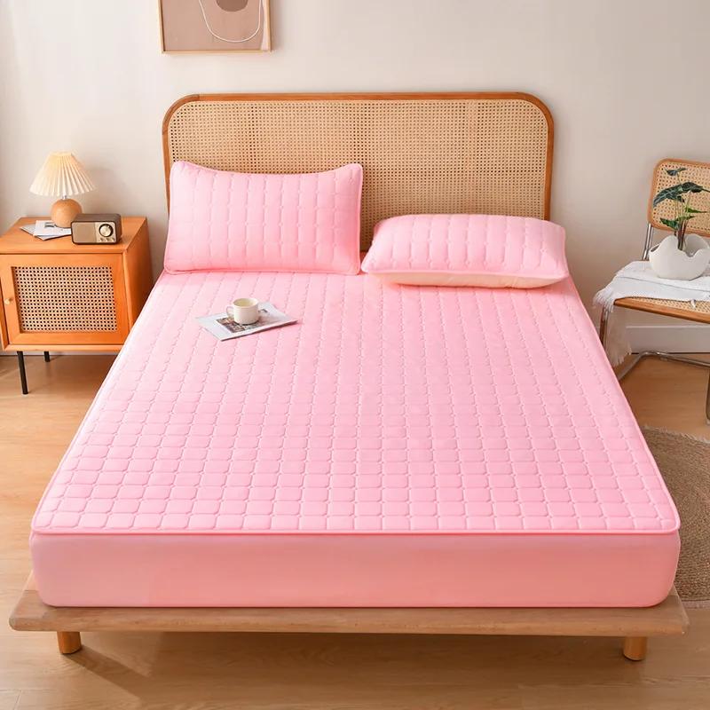 1pc Soft and Breathable Class A Maternal and Child Grade Thick Mattress Cover,100% Waterproof Mattress Protector (No Pillowcase)