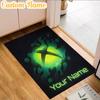 Custom Name Game box Neon Logo  Rug, Office Rug, Chair Rug, Carpet for Living Rooms, Doormat Game Rug Home Decor Christmas Gifts