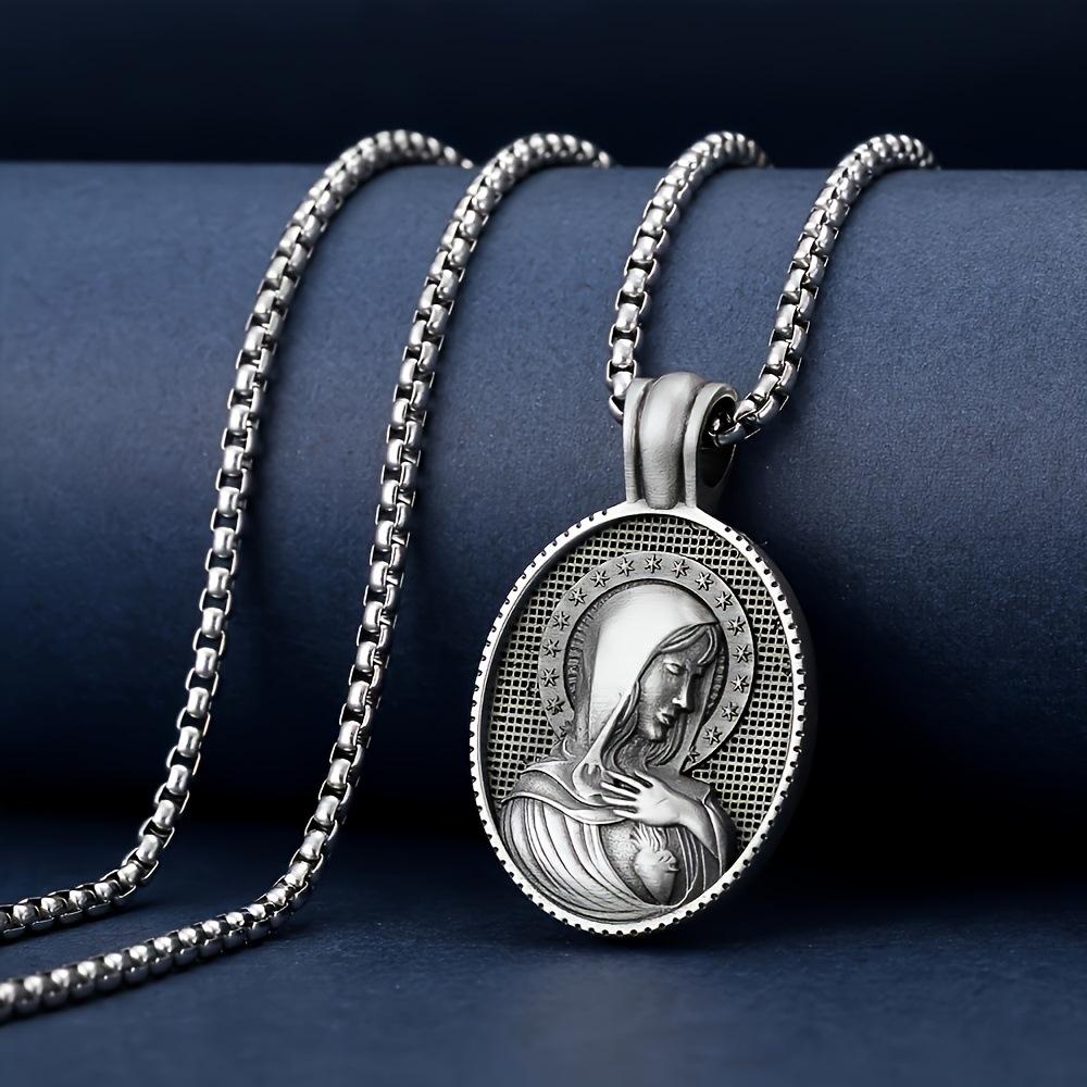 Mythical European and American Tags, Domineering Jewelry, Mary Necklace Pendant 60CM(Necklace Long)