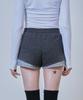 Nyuje Code Embroidery Knit Shorts (Charcoal)