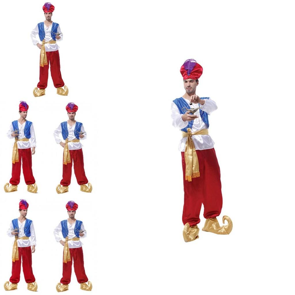 Exquisites Arabischer Prinz Kostüm für Herren Ideal für Halloween- und Cosplay-Veranstaltungen