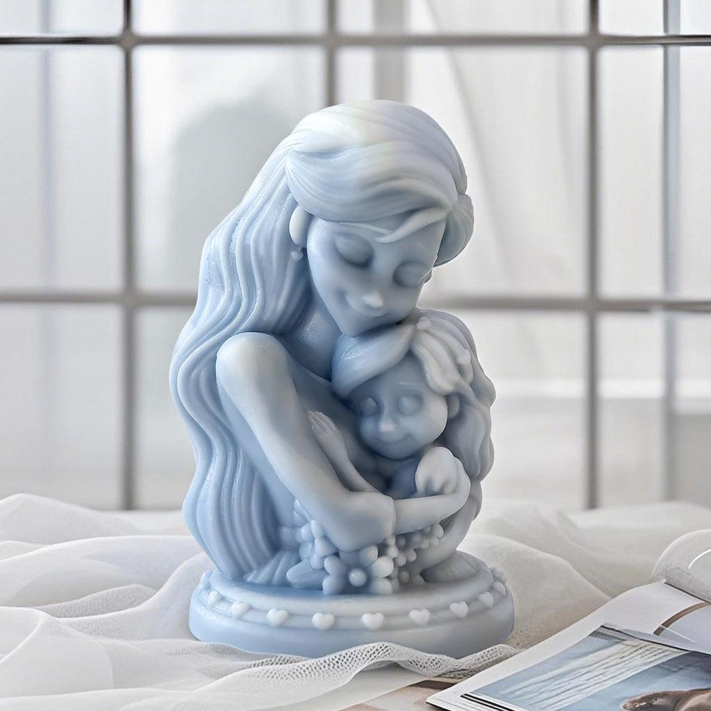 Mother's Day Aroma Candle Silicone Mold DIY Drip Plaster Diffuser Stone Ornament Silicone Mold Handmade Gifts for Mother's Day