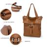 Genuine Leather Women's Handbags New Shoulder Messenger Bag Casual First Layer Cowhide Big Tote Bag Large Capacity Soft Fashion