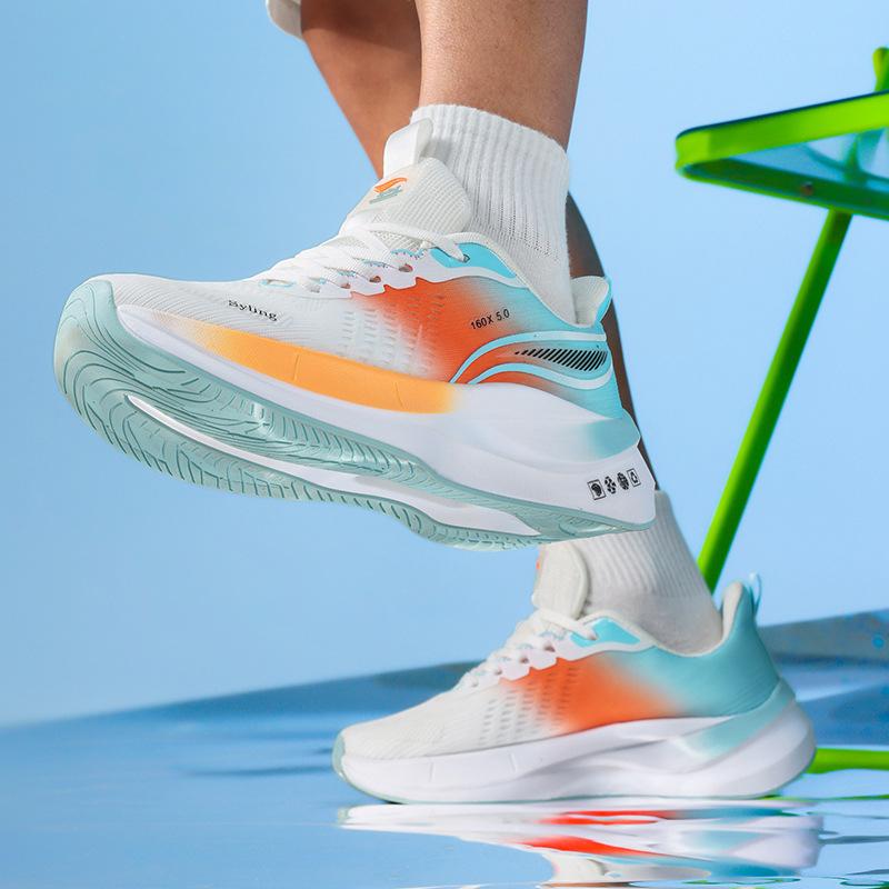 Carbon plate ultra-light jaka breathable running shoes couple sports shock absorption physical test student outdoor racing male