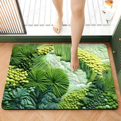 Entrance Entrance Bathroom Moss Carpet Non-slip Bathroom Water-absorbent Foot Mats Diatomite Floor Mats