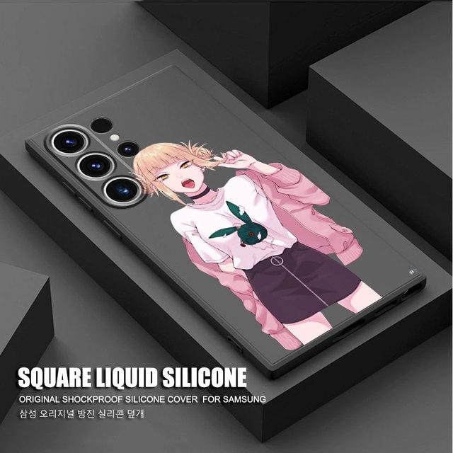 My Hero Academia Phone Case For Samsung Galaxy Note 20 Ultra S20 S23 Ultra S21 S22 Note 10 Plus 8 9 Square Liquid Cover Soft