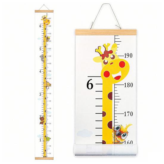 Hanging Kids Growth Chart Precise Scale Children Room Nursery Bedroom