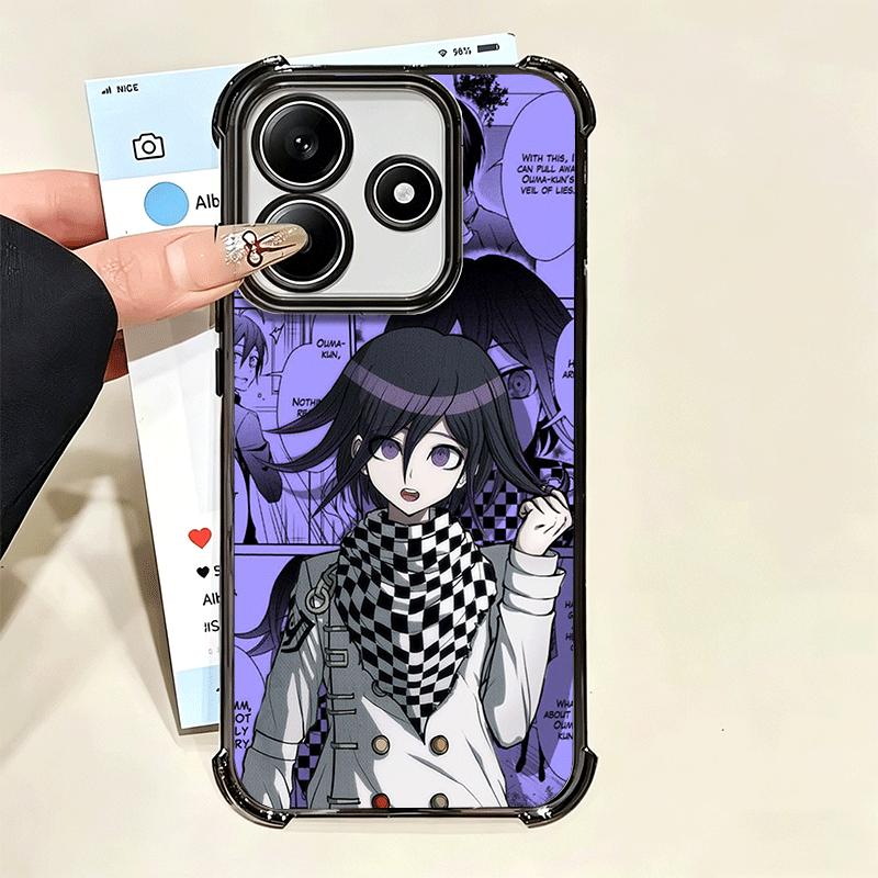 Anime D-Danganronpa Plating Phone Case For Xiaomi Poco X5 X6 X7 X8 Pro Max F8 Ultra F7 M8 M7 M5S Redmi 15C 15 14C 13C 13 X3 12C