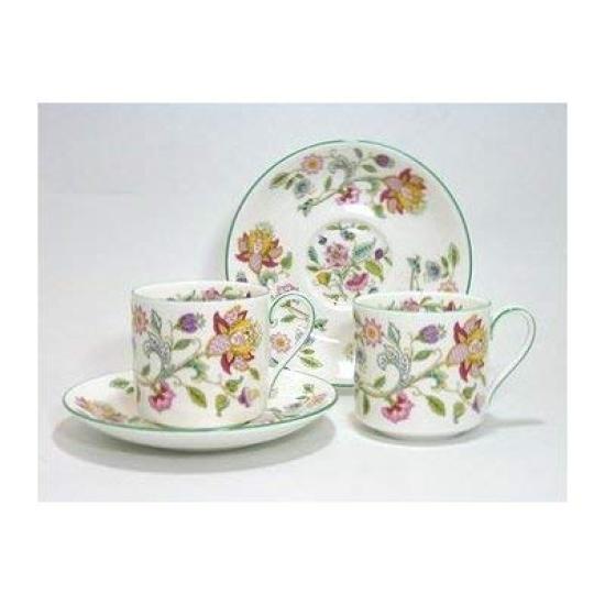 

Пара кофейных чашек и блюдец Minton Made in England Haddon Hall 180cc и [Товар] зелёный