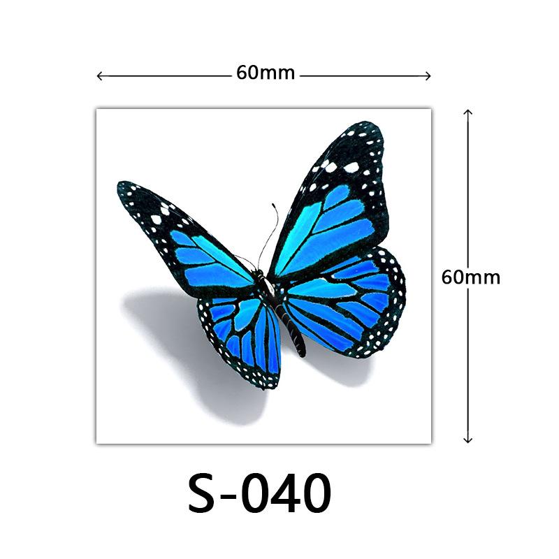 Small Flower Tattoo Sticker Female 3D Color Tattoo Sticker Rose Lotus Butterfly Flower Tattoo