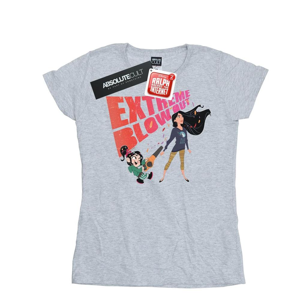 Disney Womens/Ladies Wreck It Ralph Pocahontas And Vanellope Cotton T-Shirt