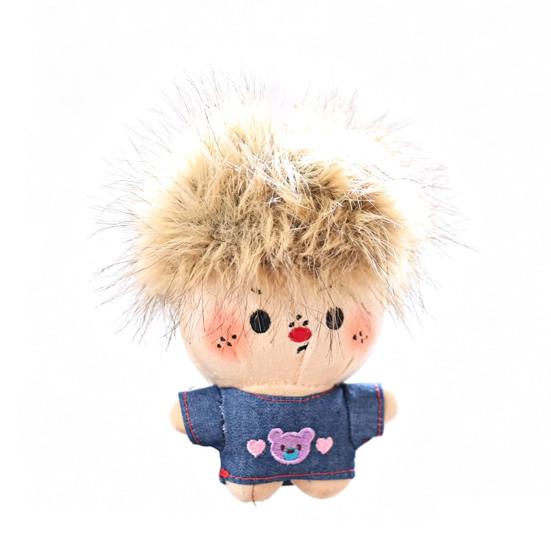 Cute Doll Plush Keychain, Small Stuffed Animal Pendant for Bag Backpack Purse, Soft Cartoon Key Ring Charm, Gift for Girls Women