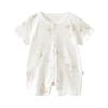 Infant Summer Romper - Short Sleeve Modal Jumpsuit for Babies and Toddlers