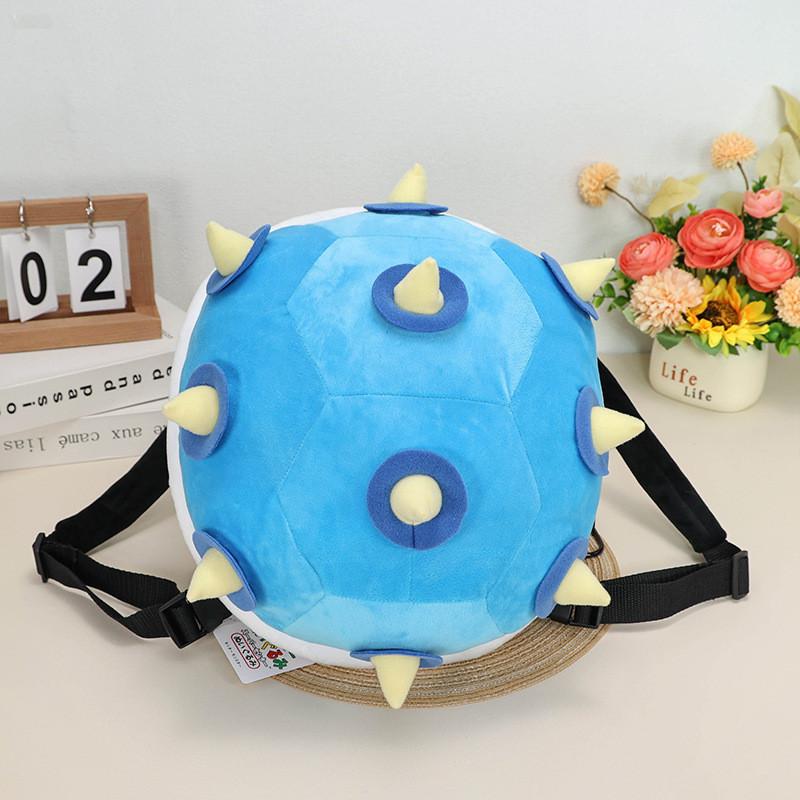 30cm Mario Turtle Shell Plush Backpack With Koopa Dragon Son Kids Shoulder Bag