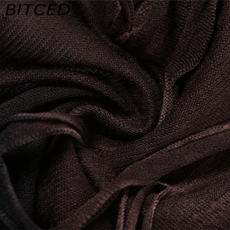 BITCED Summer Women's Solid-Color Slim-Fit High-Waisted Fashion Strapless Sexy Backless Dress