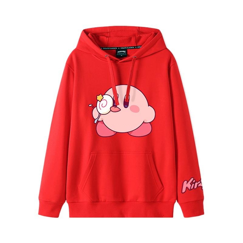 2025 Autumn and Winter Soft and Cute Kirby Cartoon Anime Periphery Boys and Girls Hoodies New Style Children's Clothing Hoodie