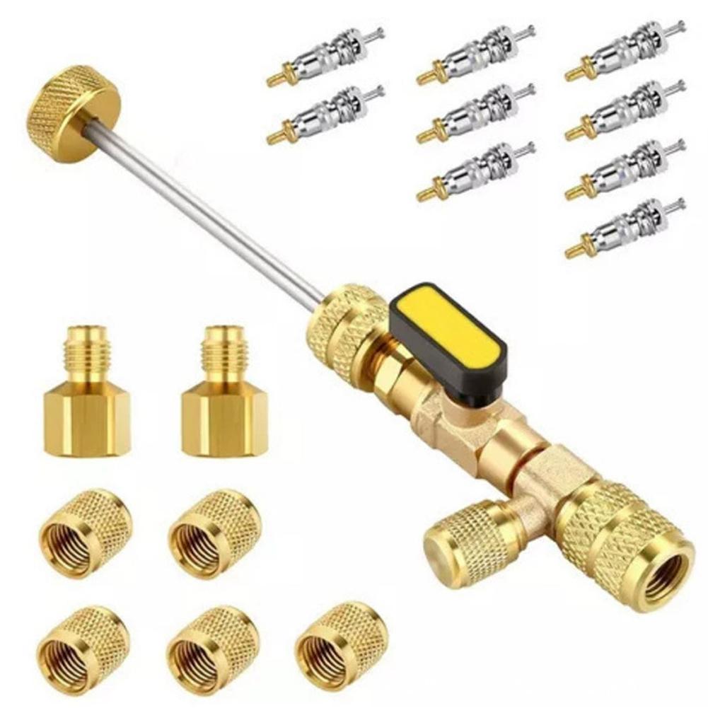 Car Air Conditioning Valve Core Remover Tool Household Refrigeration Valve Core Wrench Disassembly Repair Tool