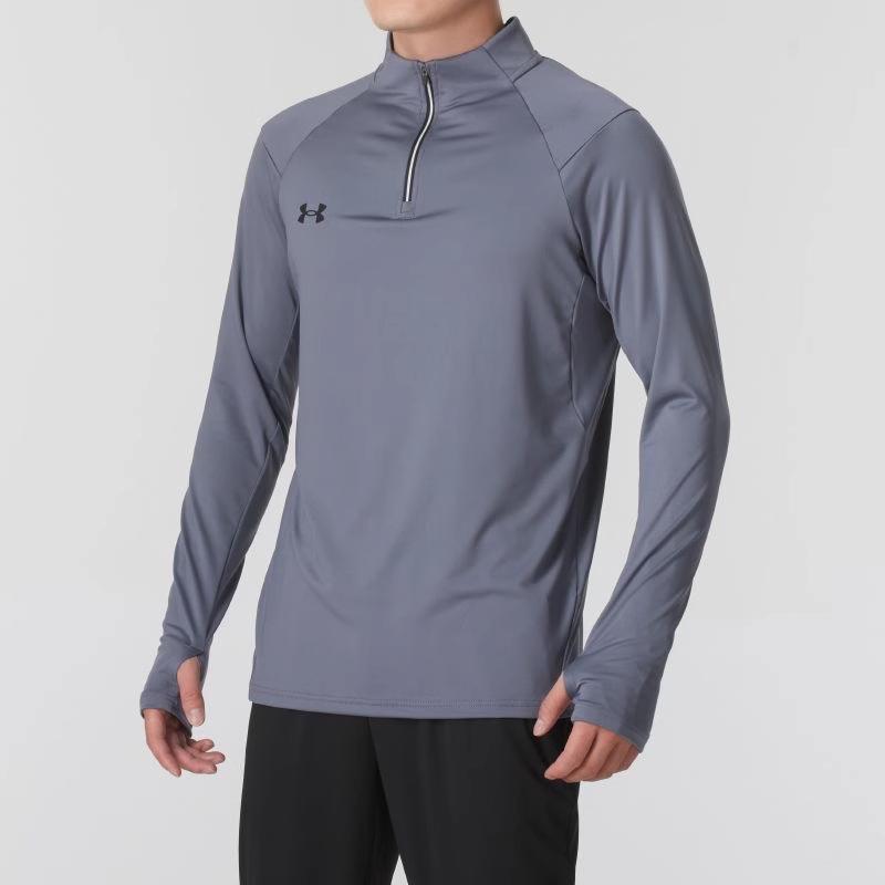 Under Armour Pulover Casual Confortabil Fitness Mânecă Lungă Respirabil Tricou Top Unisex Gri Titan 24600603-024