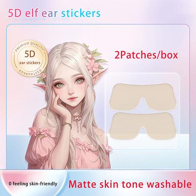 1Pair Elf Ear Support Stickers Invisible Ear Corrector Earlobe Support Patches Elf Ear Makeup V-Face Stickers Easy Use