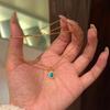 Women's High-End Retro Turquoise Clavicle Necklace - Light Luxury & Fashionable Whitening Chain