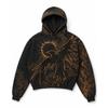 Mens Vintage Distressed 3D Printed Star Floral Oversized Hoodie Casual Streetwear Sweatshirt