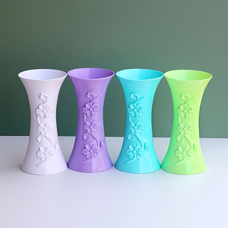 3D Plum Blossom Vase Flower Basket Plastic Vase multi-color handicraft home simulation flower arrangement utensils