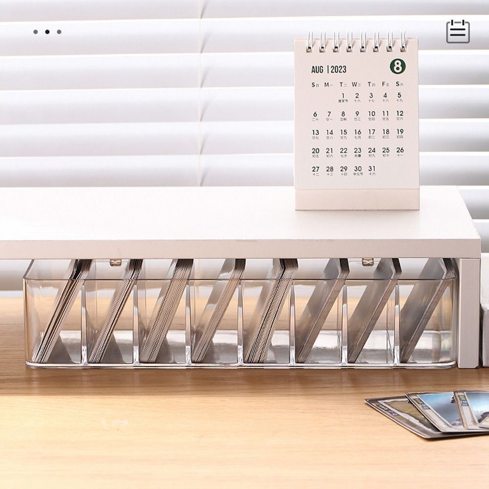 High Capacity Card Storage Box Dividers Idol Photo Container Photo Card Organizer  Photocard