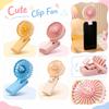 Portable Clip-On Fan Rechargeable Battery Operated Handheld Outdoor Use Adjustable Speed Settings Compact Design