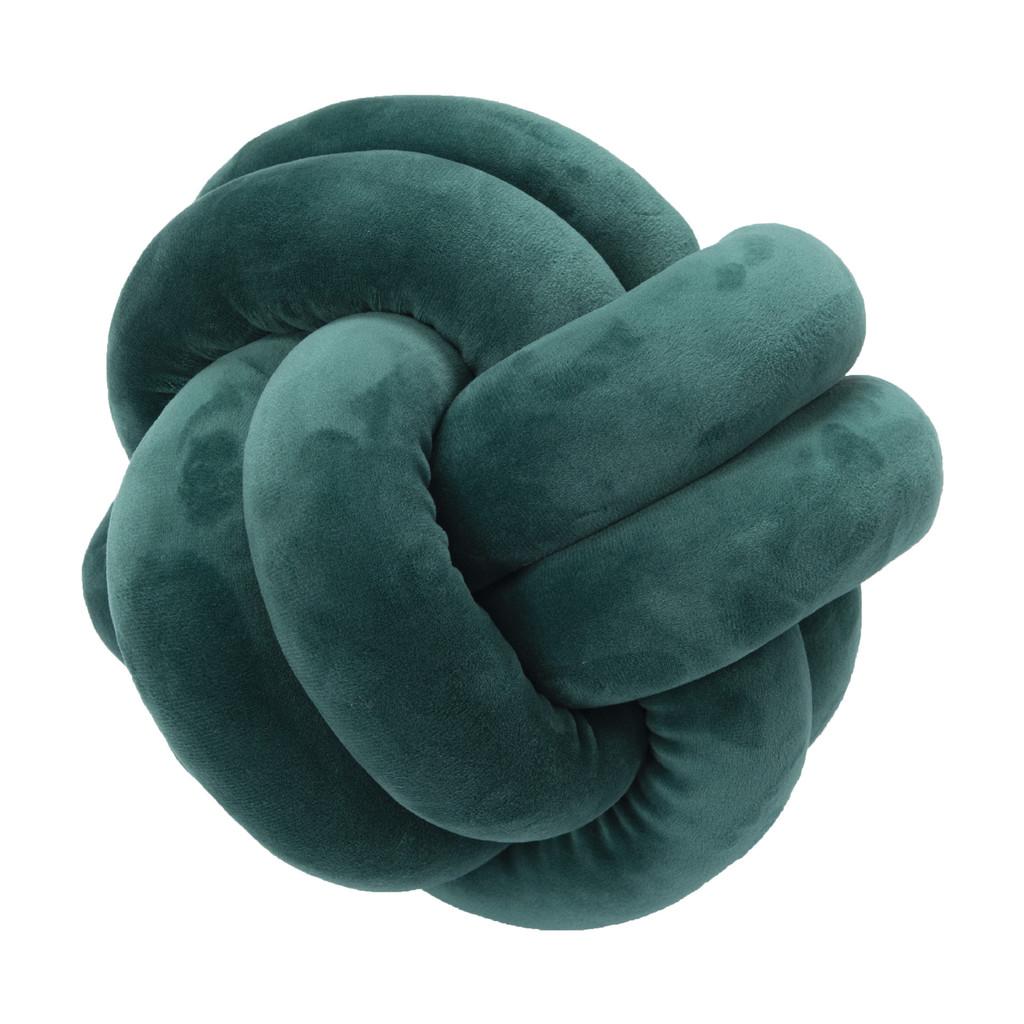 Nordic Style Plush Cushion With Knotted Spun Polyester Cover For Home Decor