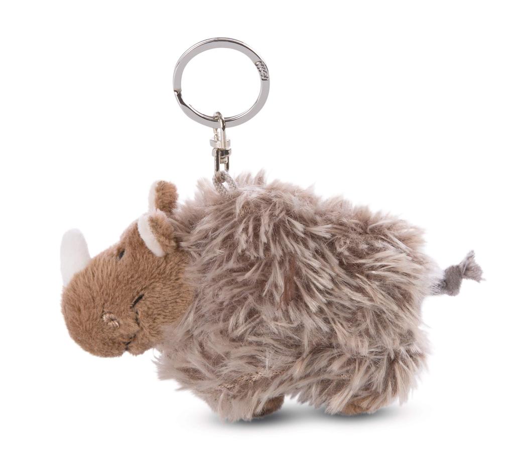 NICI BB Wool Rhino Eleanor, 10cm, Fluffy Animal Plush Toy, Perfect Gift (Product Number: 3046646)