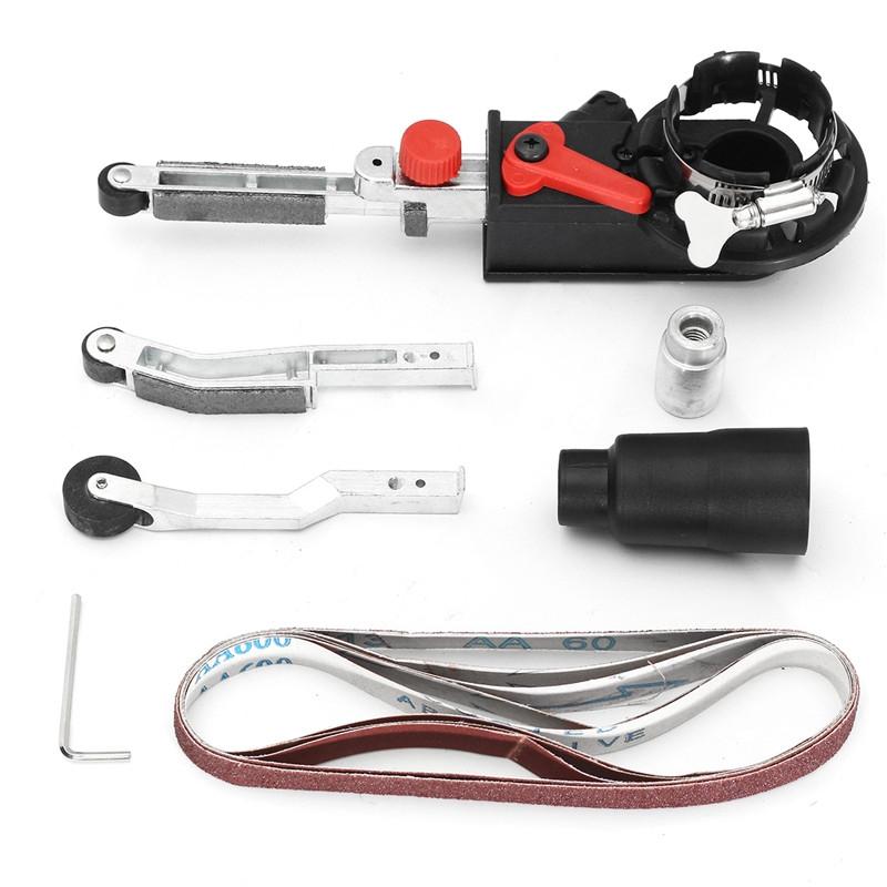 800W Max DIY Sander Sanding Belt Adapter For 115/125 Electric Angle Grinder with M14 Thread Spindle For woodworking Metalworking