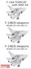 Freedom Model Kits Compact Series US Navy F-14A Tomcat VF-111 Sundowners 2 in 1 Plastic Model Kit FRE162061