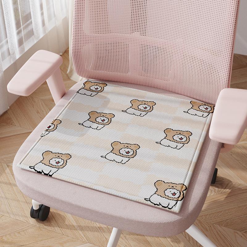 Ice silk seat cushion, chair cushion, summer mat, office sedentary computer chair cushion, student stool cushion, breathable fart cushion