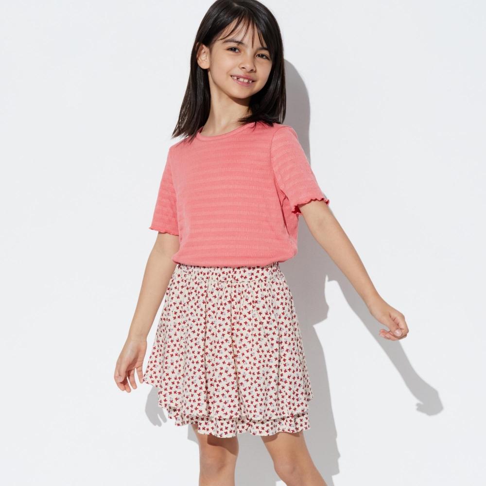 

МИНИ-ШОТОНЫ UNIQLO GIRLS ВИСКОС С ЦВЕТАМИ