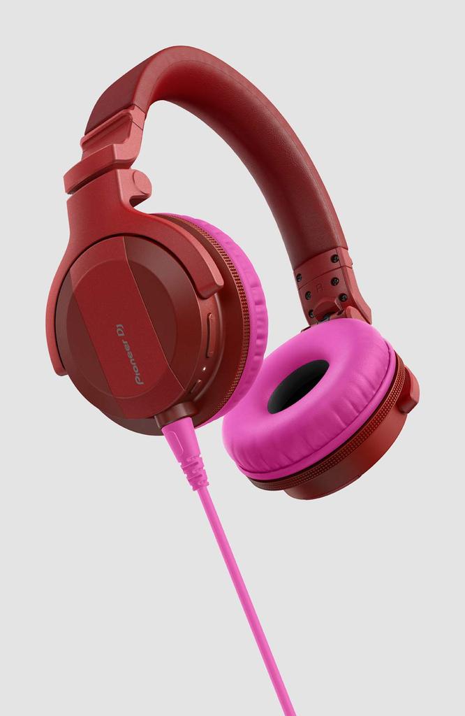 Pioneer DJ Spiralkabel und Ohrpolster HDJ-CUE1 (Rosa) HC-CP08-V