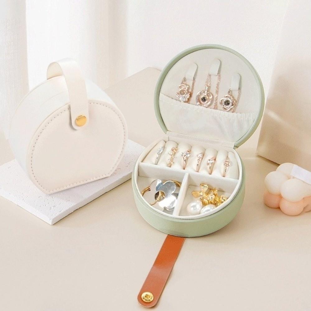 Handbag Jewelry Storage Box Semi-Circular Jewelry Organizer Portable Jewelry Box  Rings