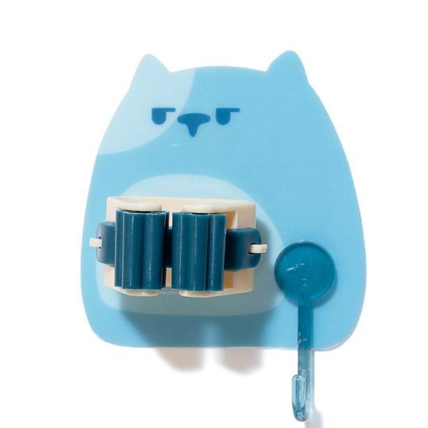 Punch-Free Mop Holder: Strong Hook for Bathroom & Household