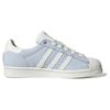 Adidas Originals Superstar Comfortable Shock Absorption Durable Low-Top Sneakers Women Sneakers White Blue IE3037