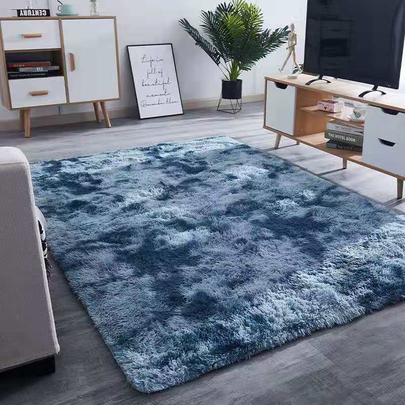 Water Absorption Carpet Rugs Rainbow Carpet Tie Dyeing Plush Soft Carpets For Living Room Anti -Slip Floor Mats Bedroom