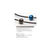 Phiten RAKUWA Metax Mirror Ball Necklace Black Gold 45cm