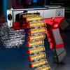 ManualElectric Continuous Firing Safety Shell Soft-Bullet Toy Gun with Bullet Chain Outdoor Shooting Game for Children Gift